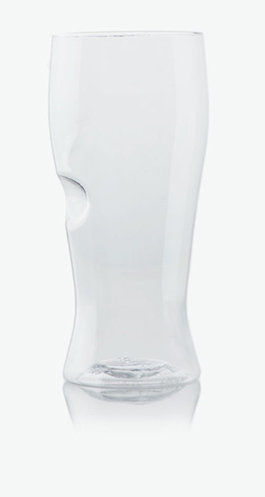 GoVino Shatterproof Beer Glasses, Clear - 4 count