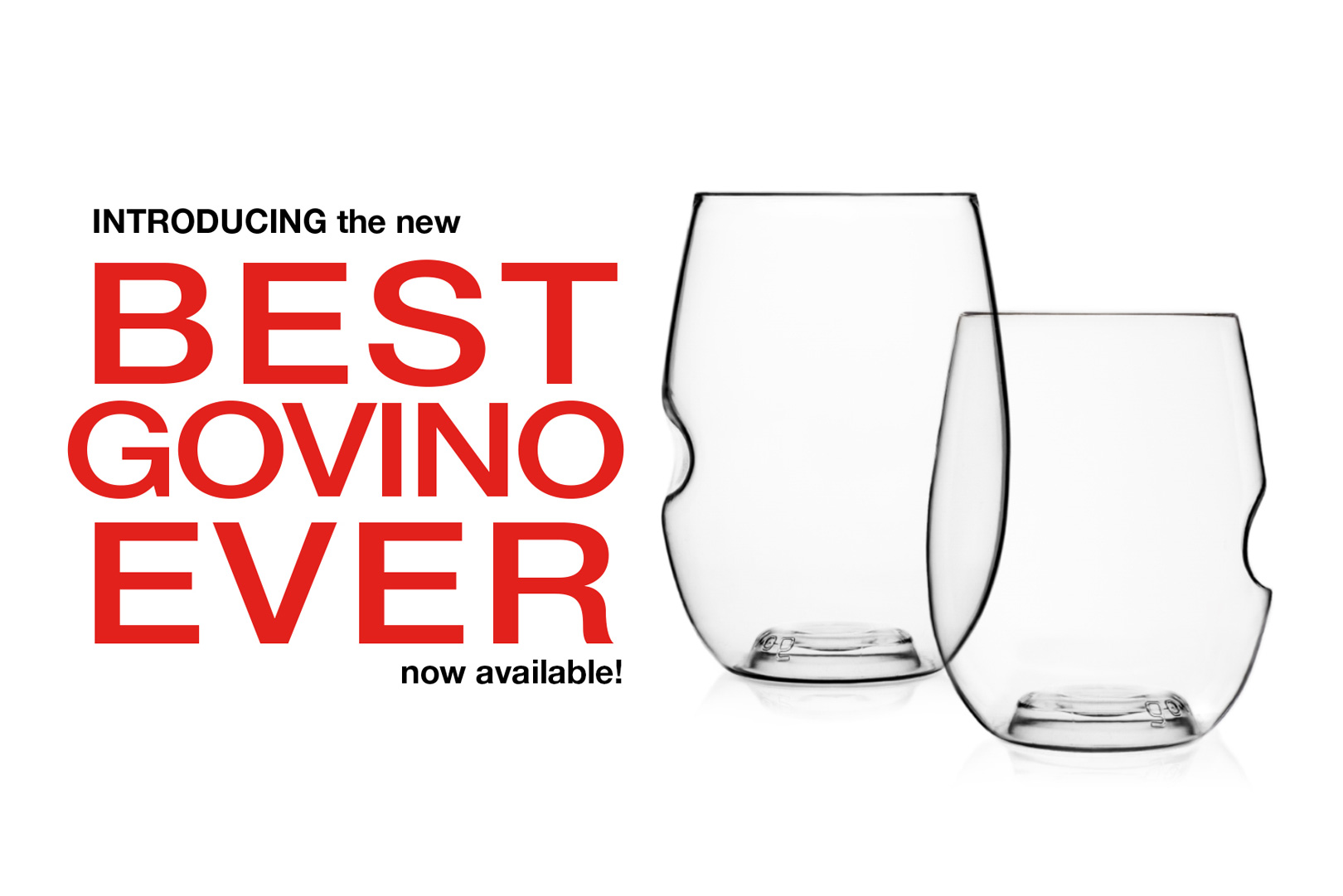 Govino White Wine 12 oz Glasses (4)