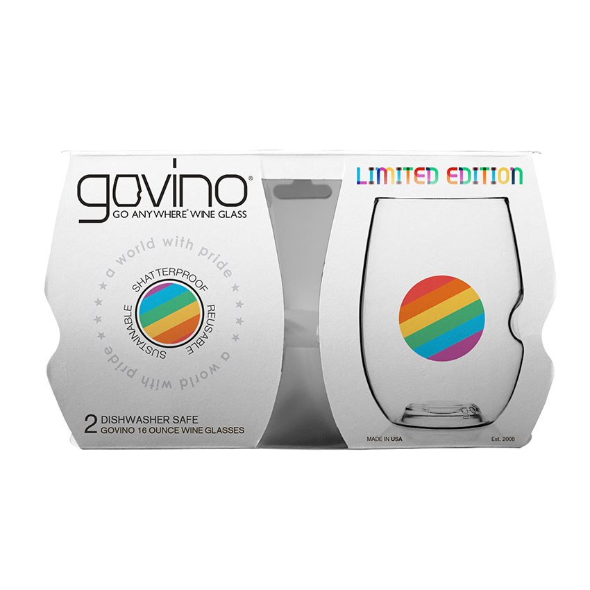 GoVino Best Govino Ever Dishwasher Safe Wine Glass 2 pack 12 oz