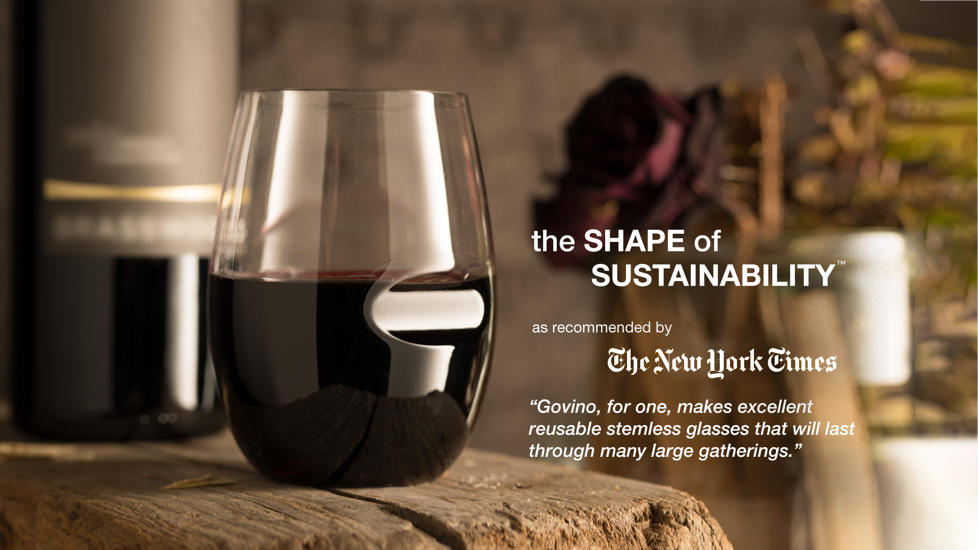 4-pack Wine-Oh! Designer Shatterproof Plastic 16 oz. Stemless Wine Glasses  FLAMINGOS